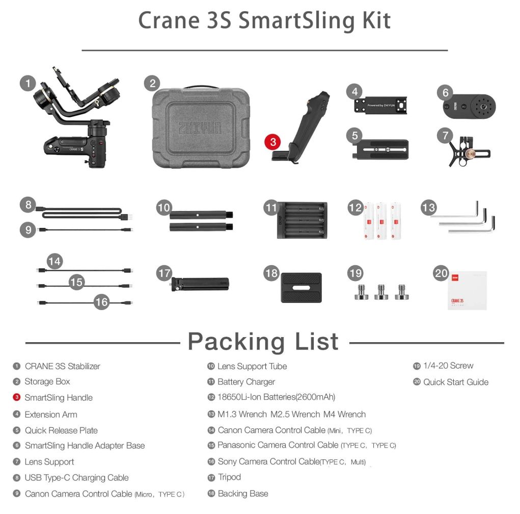 Zhiyun Crane 3S SmartSling Kit
